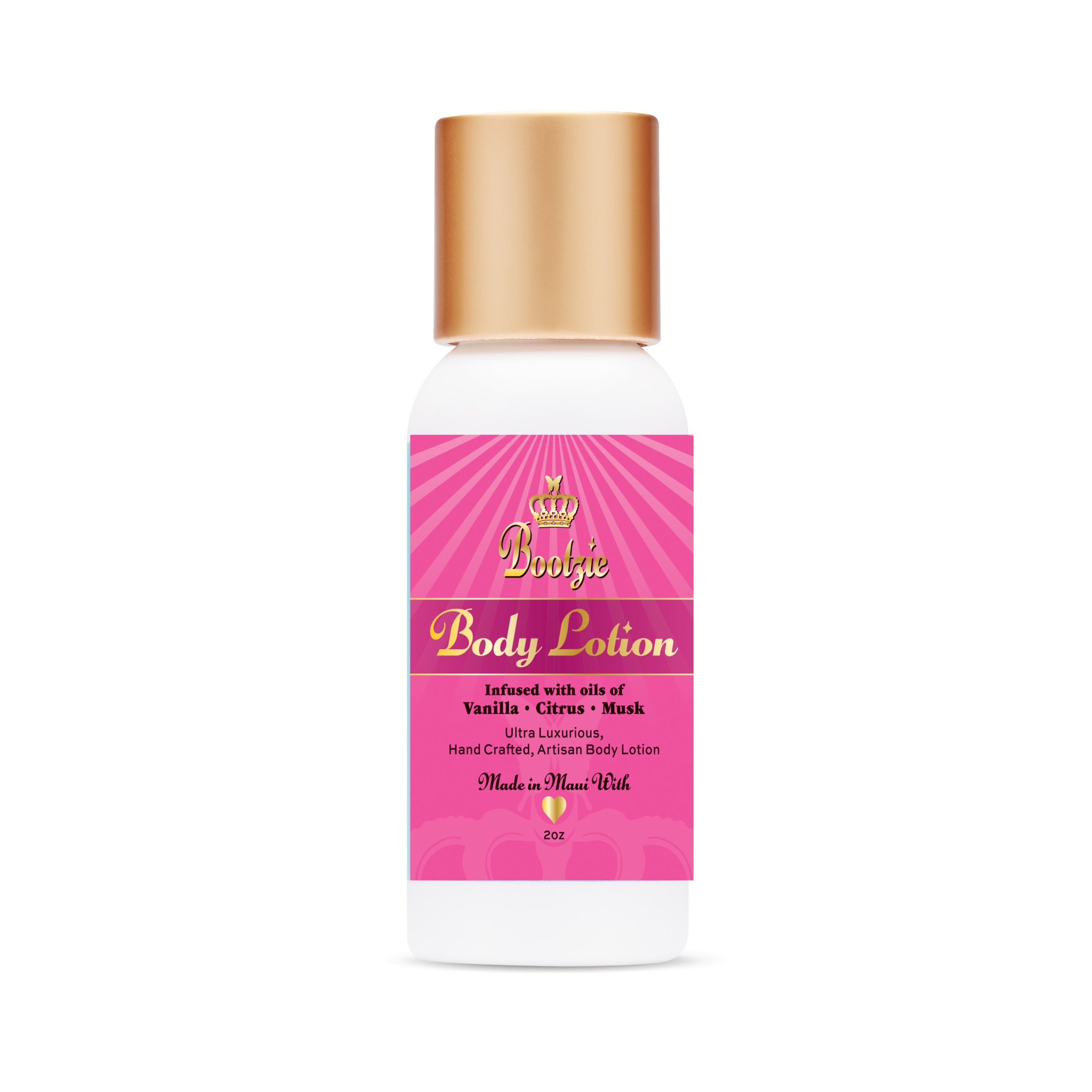 Body Lotion - Original Vanilla by Bootzie 2 oz Travel Size - Bootzie