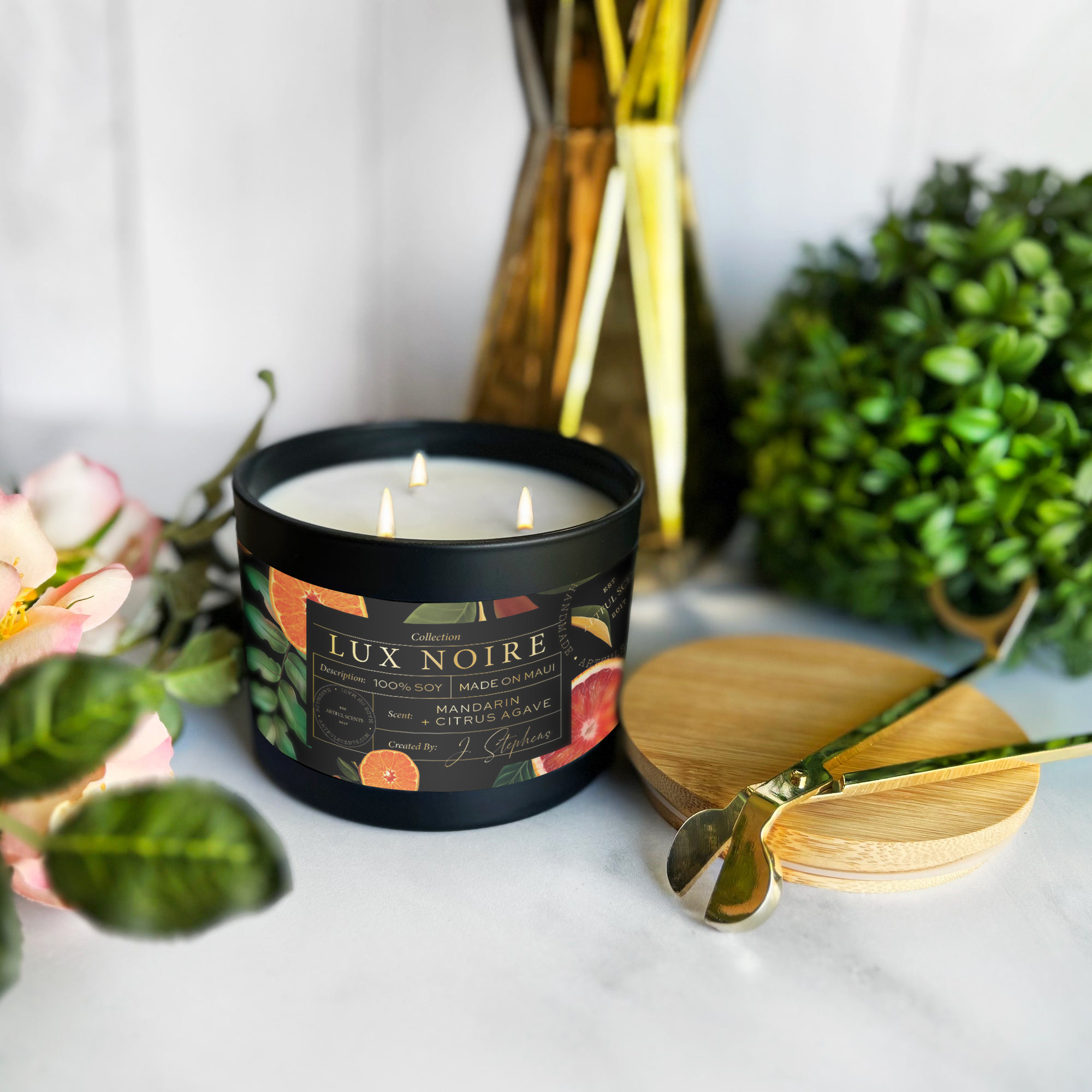 Mandarin + Citrus Agave Candle